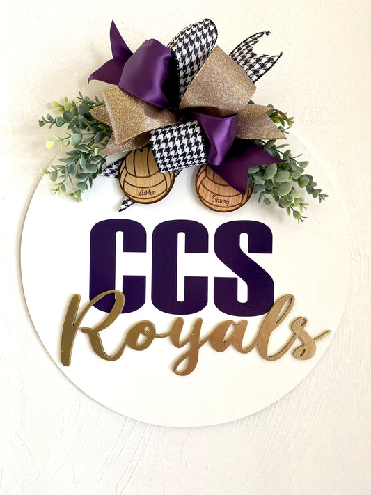 Friday Night Lights Door Hanger - CCS Royals