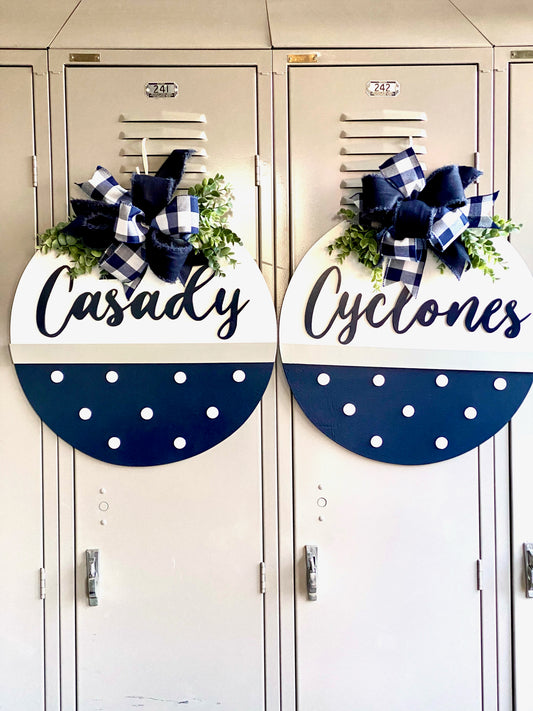 Friday Night Lights Door Hanger - Casady Cyclones