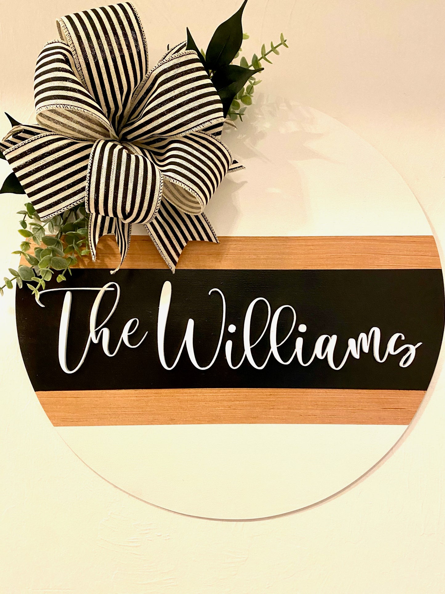 Custom Family Door Hanger - The Williams